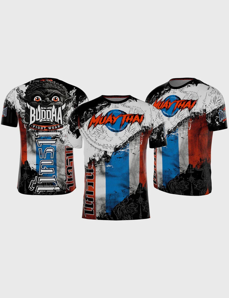 T-shirt Entraînement Dieu Thaï - Boxe thaï - Arts Martiaux - Sport de contact - FIGHTWATCH