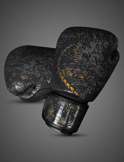 Gants de boxe Dragon noir - FIGHTWATCH