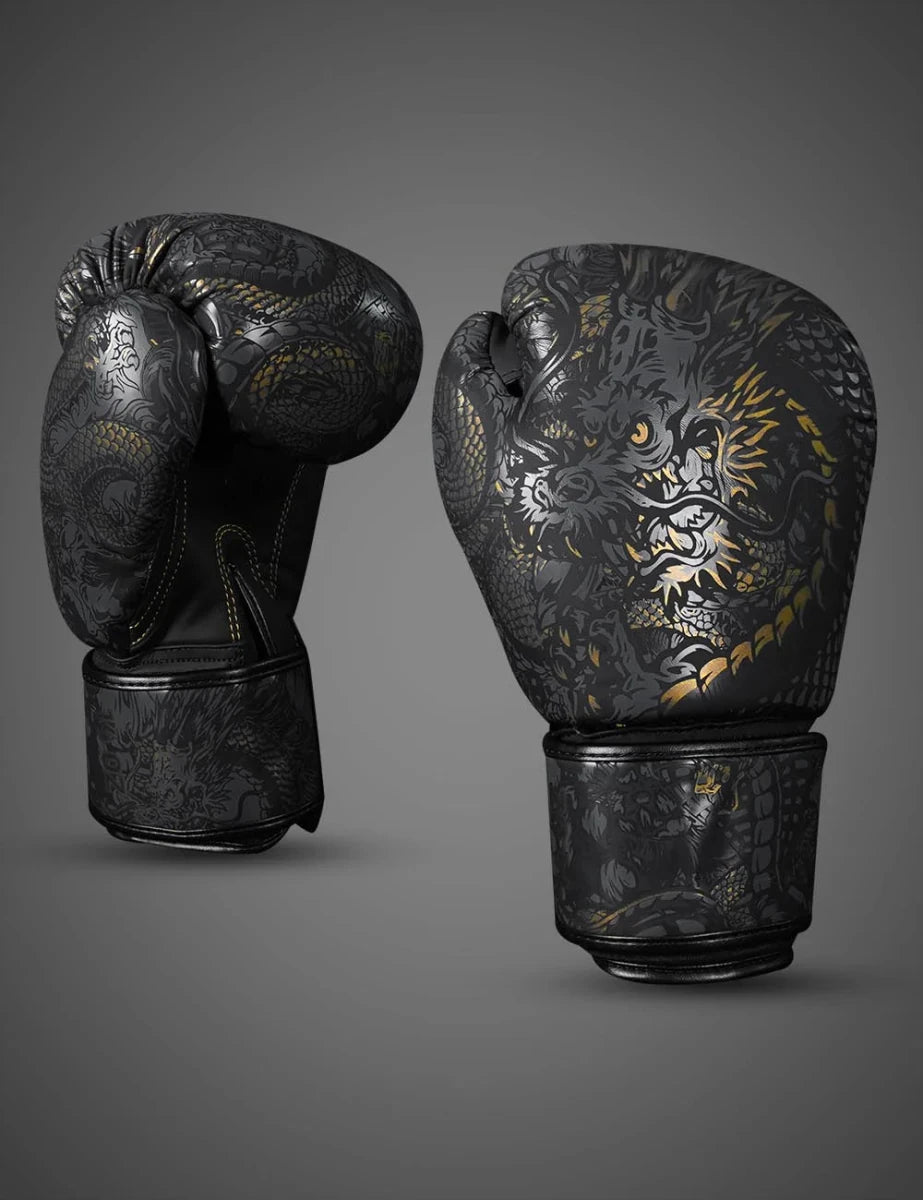 Gants de boxe Dragon noir - FIGHTWATCH