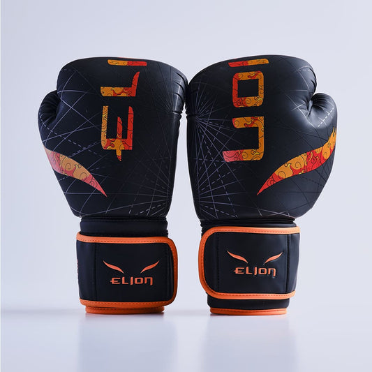 Gants de boxe ELION x One Piece Ace – Noir/Orange - FIGHTWATCHGants de boxe