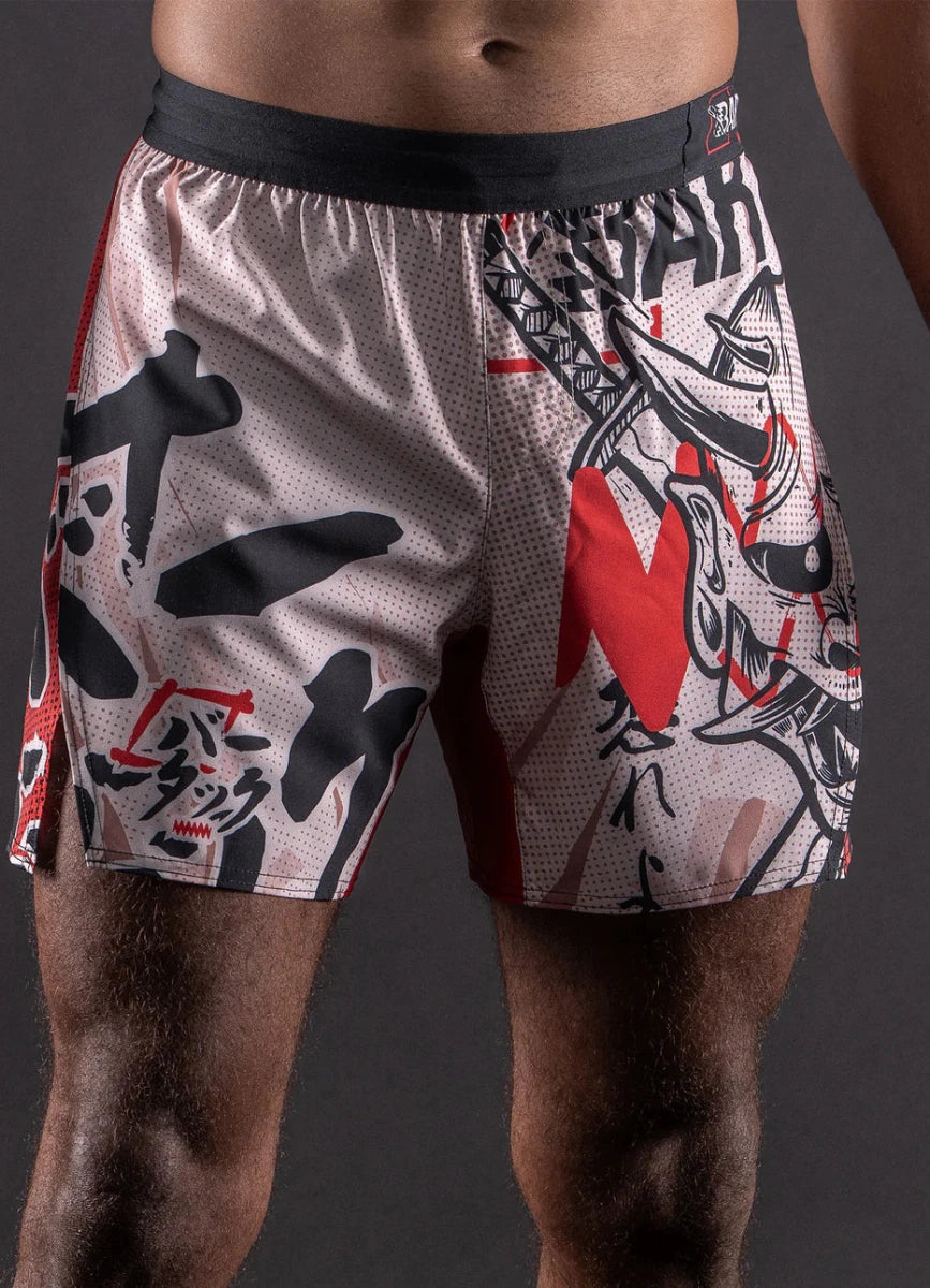 Short Aéromax "ONI" - Sable - Bar Tack - MMA - BOXING - Muay thaï - Entraînement - Sparring - FIGHTWATCH