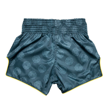 Short Muay Thaï Fairtex Clubber BS1915 – Bleu-Gris/Or - FIGHTWATCHShorts de Muay Thaï