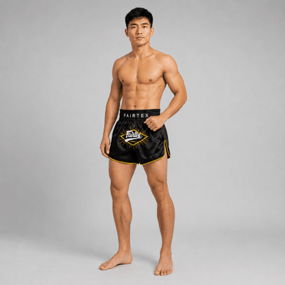 Short Muay Thaï Fairtex Focus BS1903 – Noir - FIGHTWATCHShorts de Muay Thaï